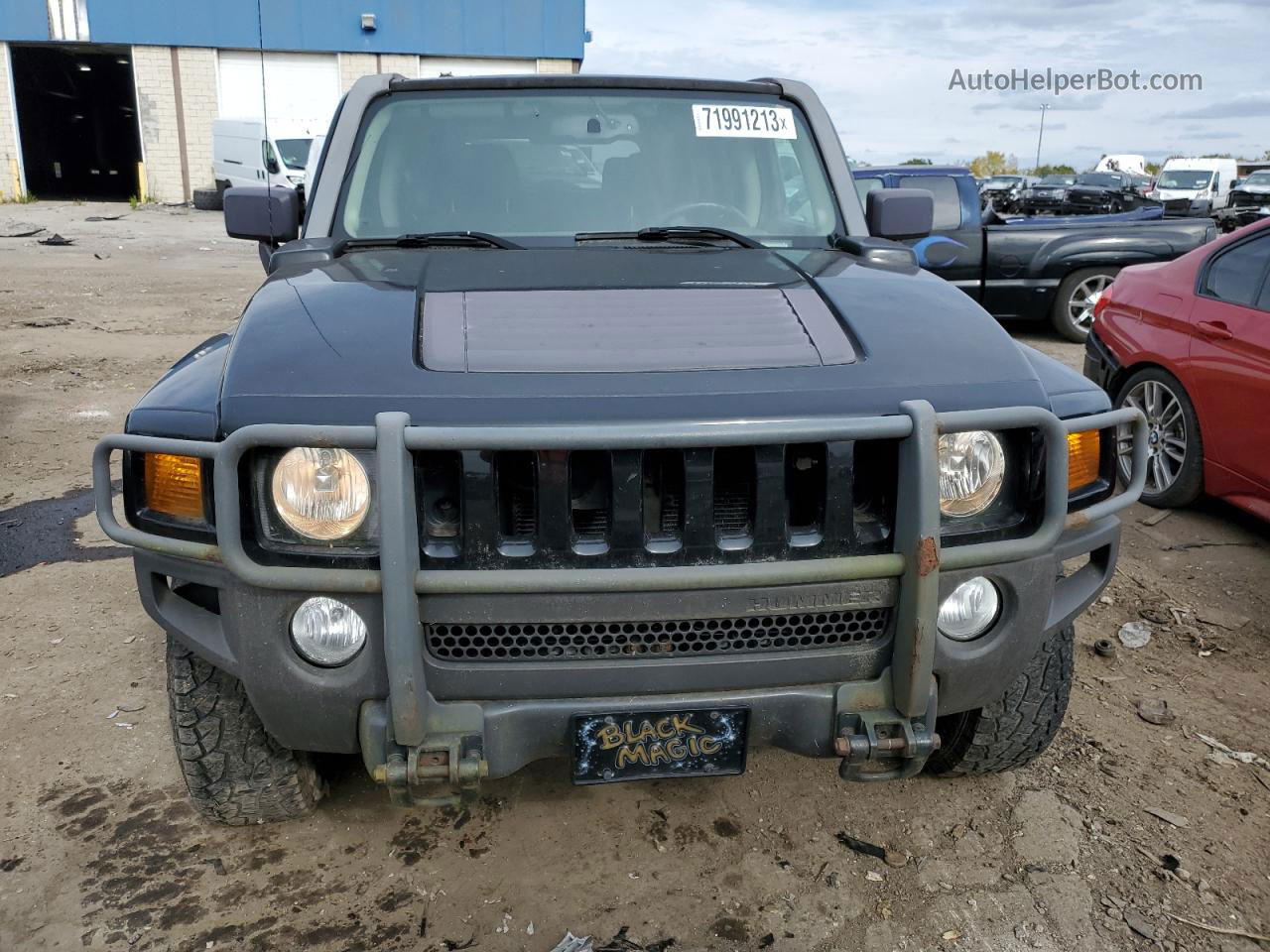 2007 Hummer H3  Black vin: 5GTDN13E078248463