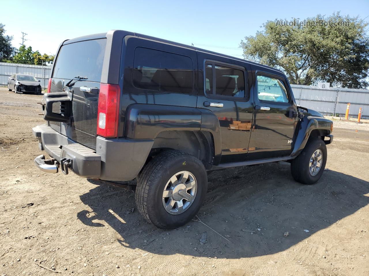 2007 Hummer H3  Black vin: 5GTDN13E078251458