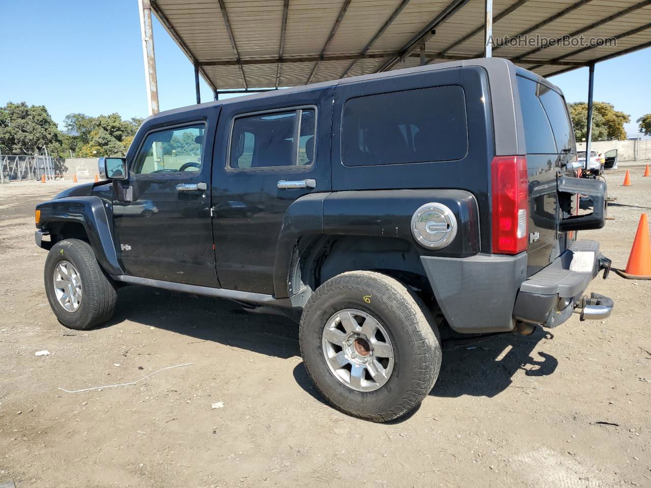 2007 Hummer H3  Black vin: 5GTDN13E078251458