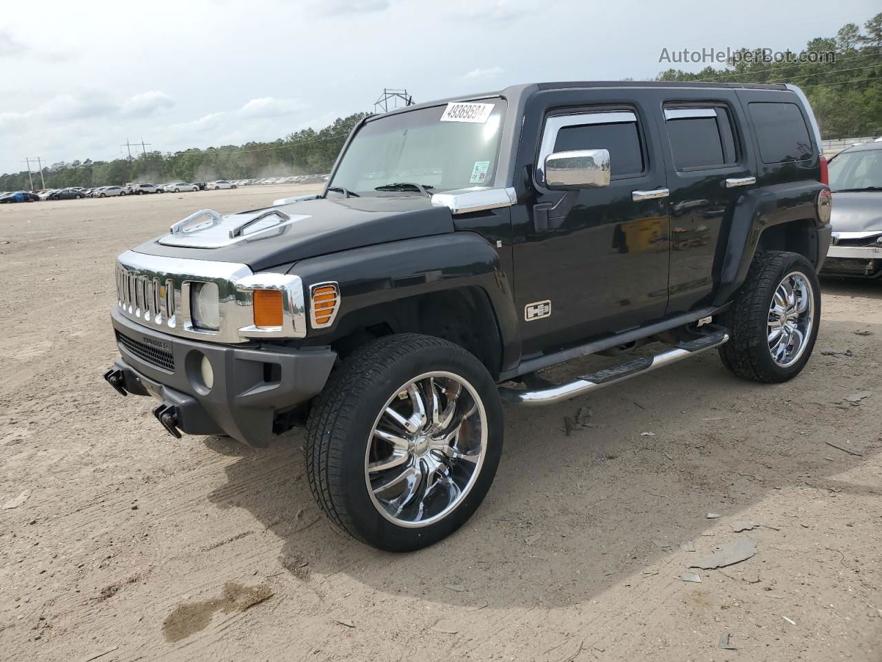 2007 Hummer H3  Black vin: 5GTDN13E078254750