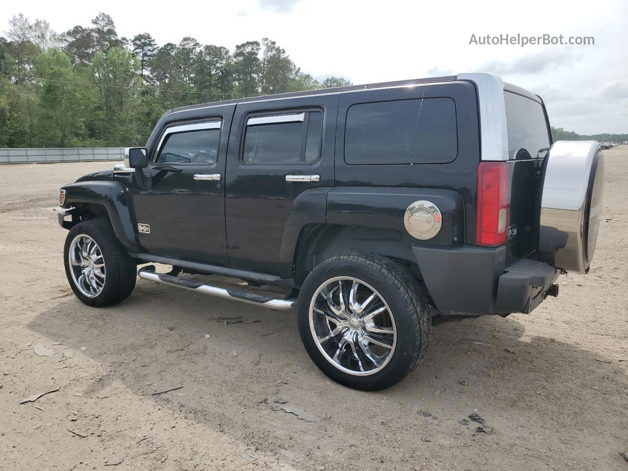 2007 Hummer H3  Black vin: 5GTDN13E078254750