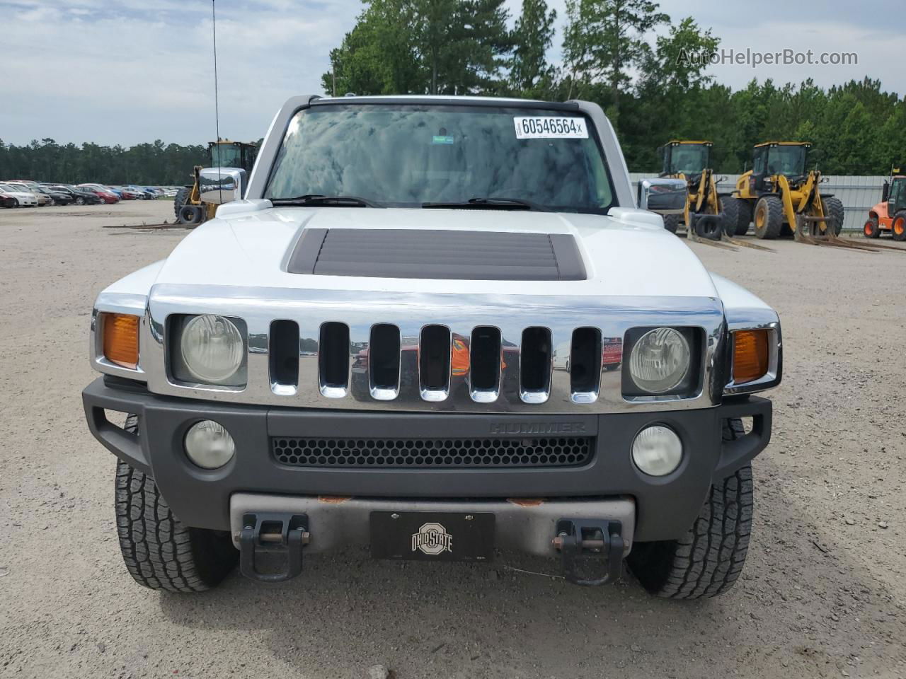 2007 Hummer H3  White vin: 5GTDN13E178101472