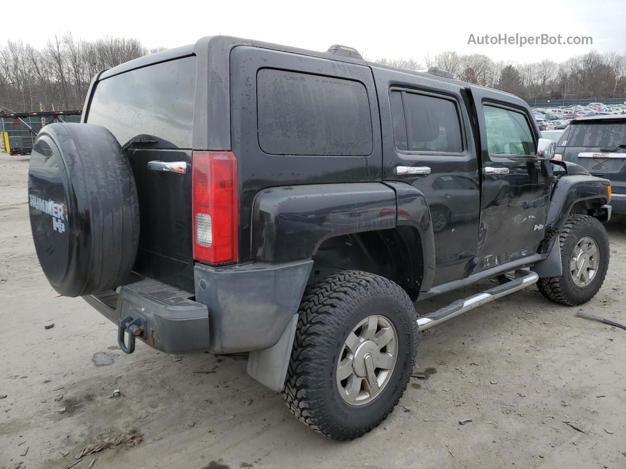 2007 Hummer H3  Black vin: 5GTDN13E178136397