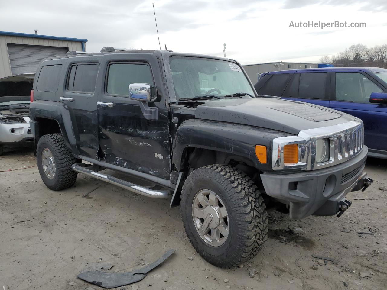 2007 Hummer H3  Black vin: 5GTDN13E178136397