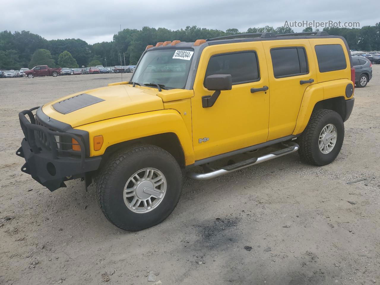 2007 Hummer H3  Yellow vin: 5GTDN13E178151627