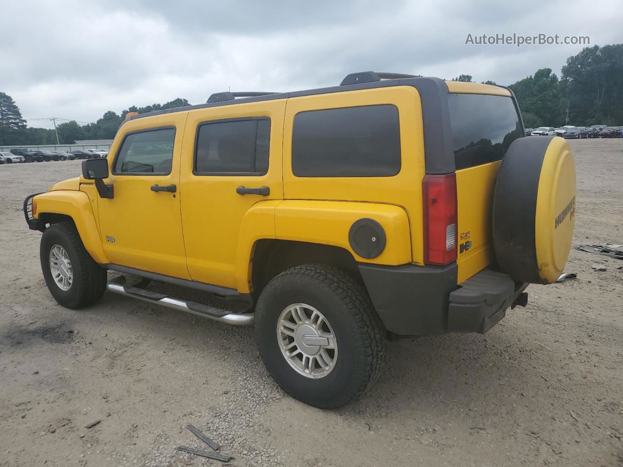 2007 Hummer H3  Yellow vin: 5GTDN13E178151627