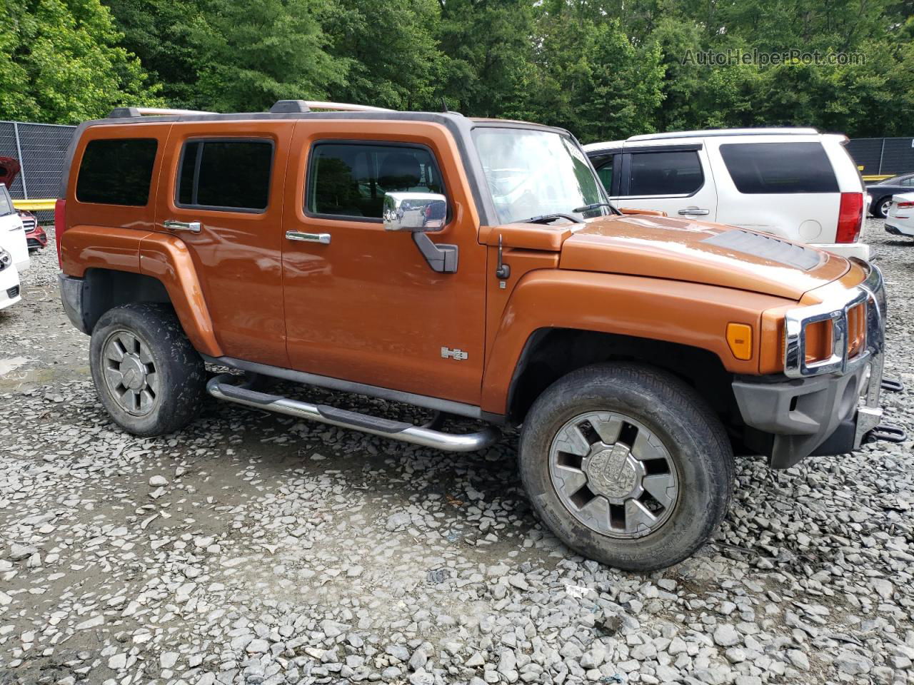 2007 Hummer H3  Orange vin: 5GTDN13E178160294