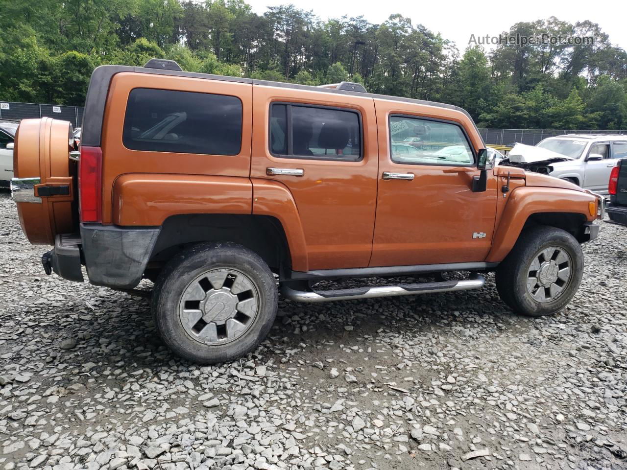 2007 Hummer H3  Orange vin: 5GTDN13E178160294