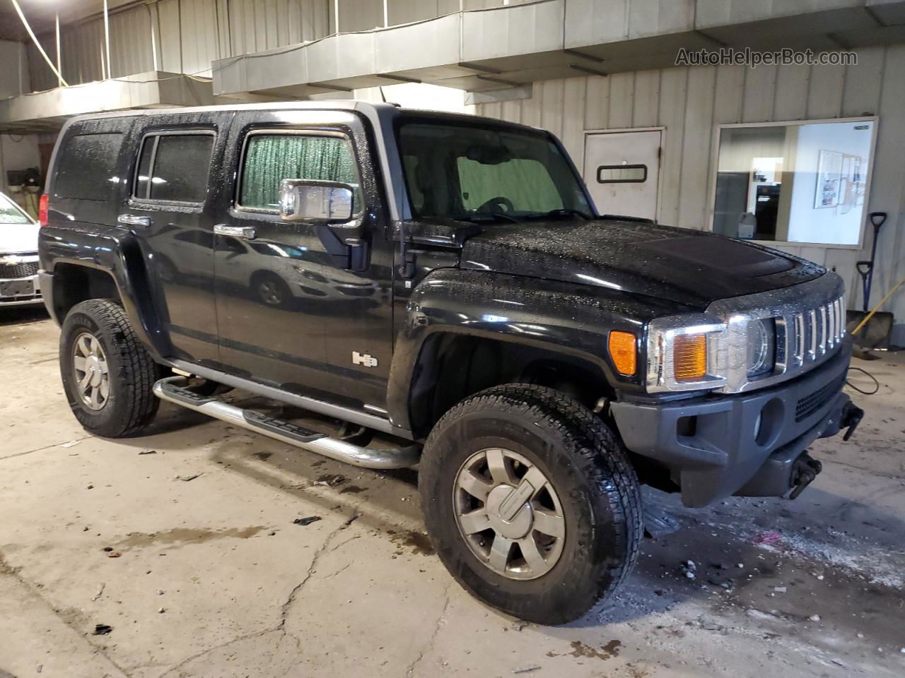 2007 Hummer H3  Black vin: 5GTDN13E178181615