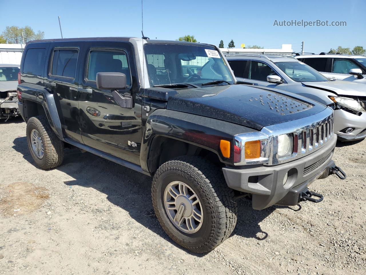 2007 Hummer H3  Black vin: 5GTDN13E178189374