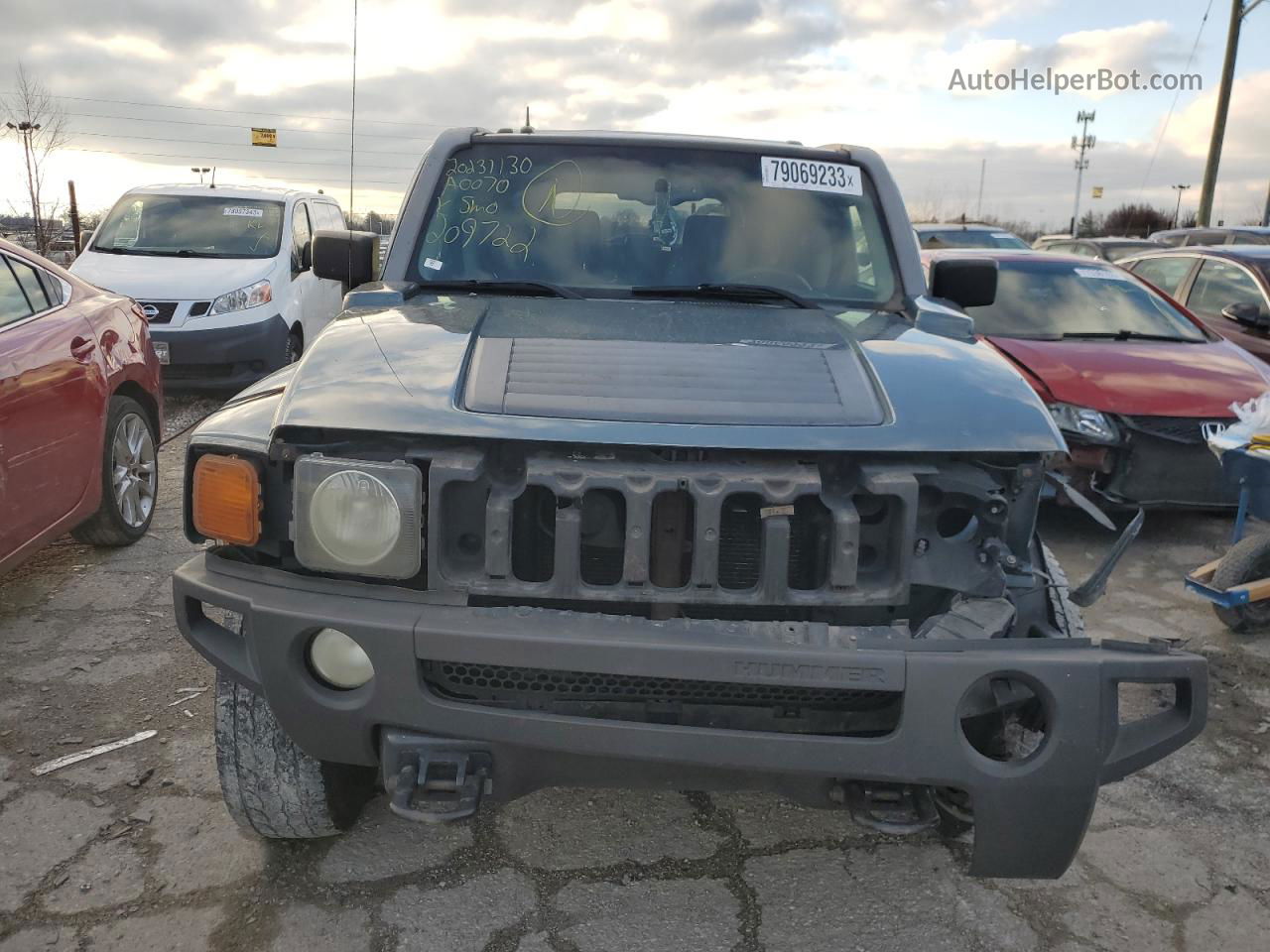 2007 Hummer H3  Бирюзовый vin: 5GTDN13E178209722