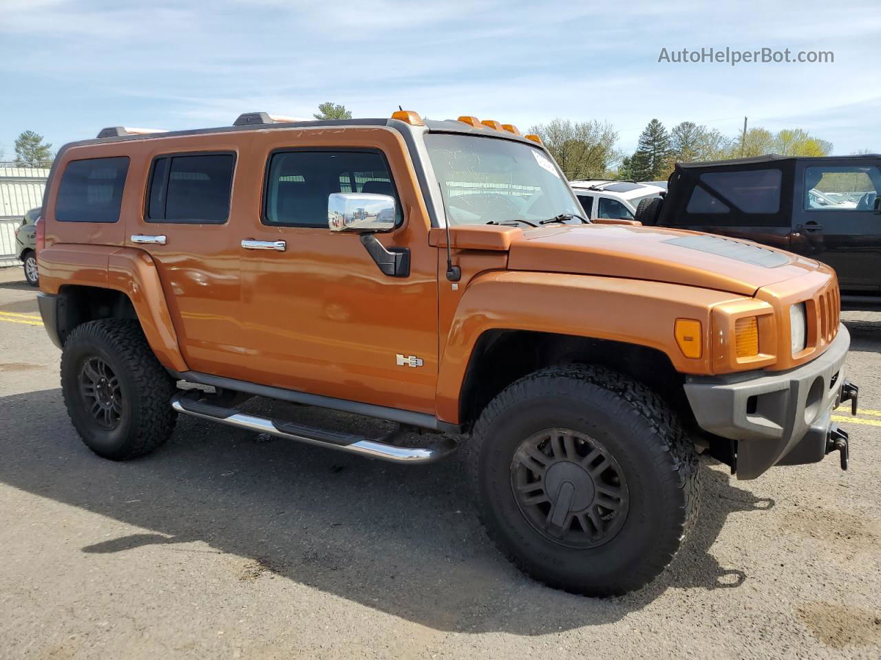 2007 Hummer H3  Оранжевый vin: 5GTDN13E178246625