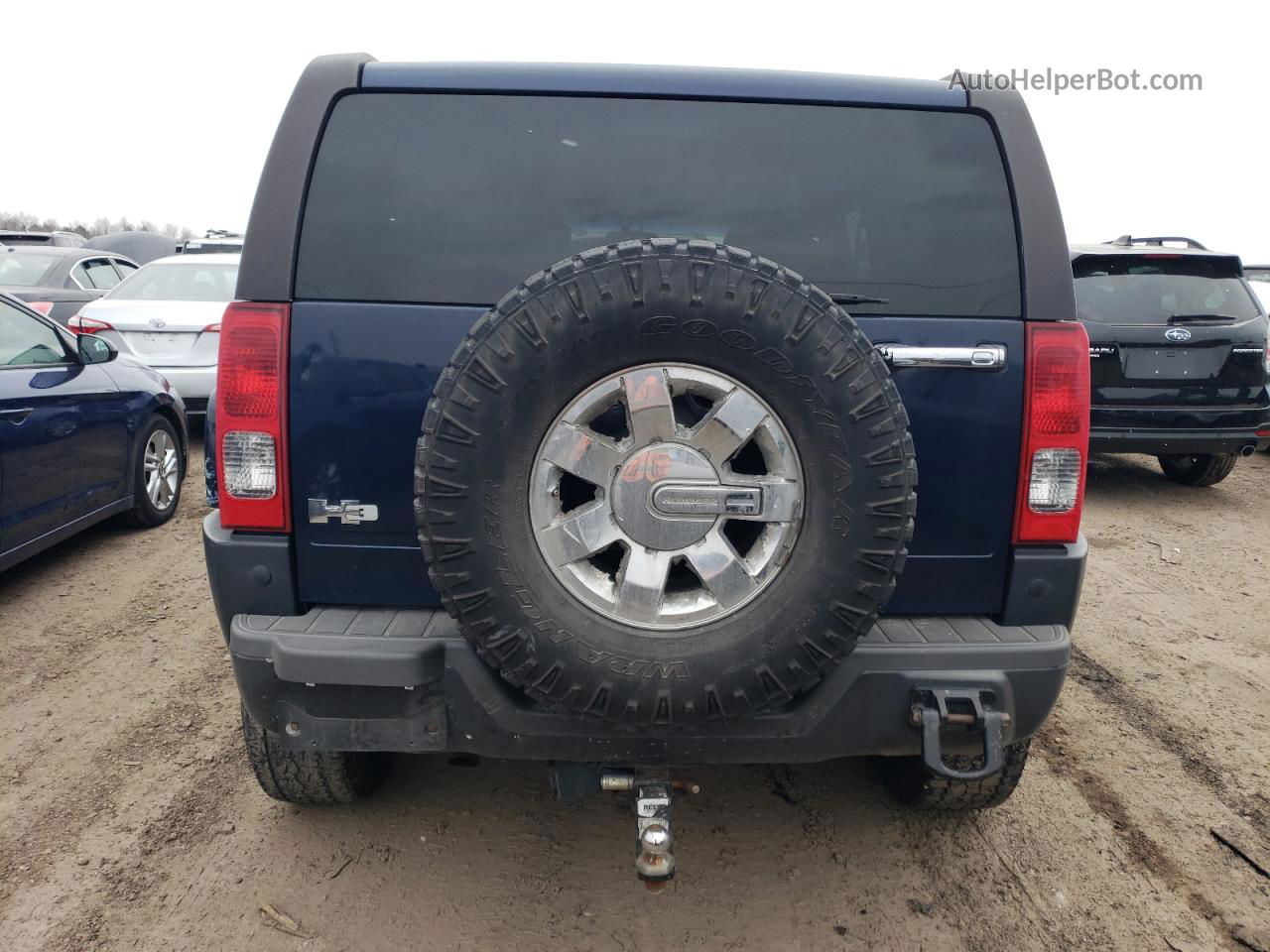 2007 Hummer H3  Blue vin: 5GTDN13E278137249