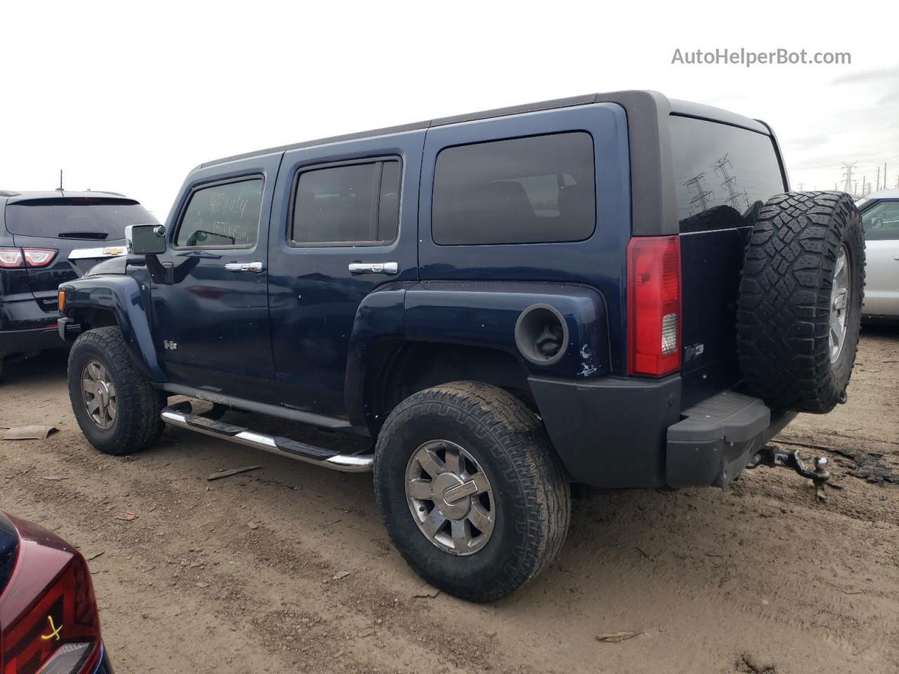 2007 Hummer H3  Blue vin: 5GTDN13E278137249