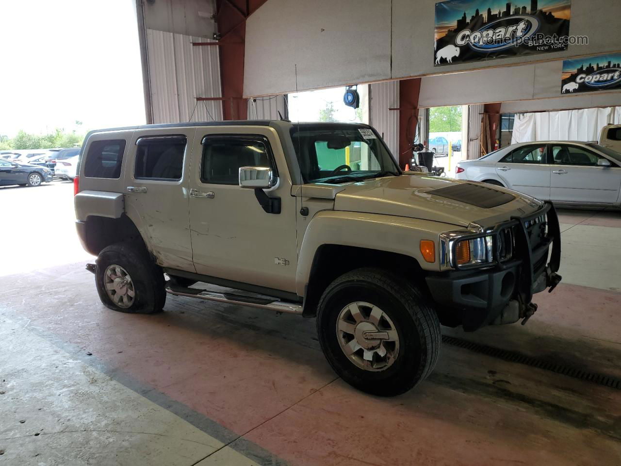 2007 Hummer H3  Tan vin: 5GTDN13E278148641