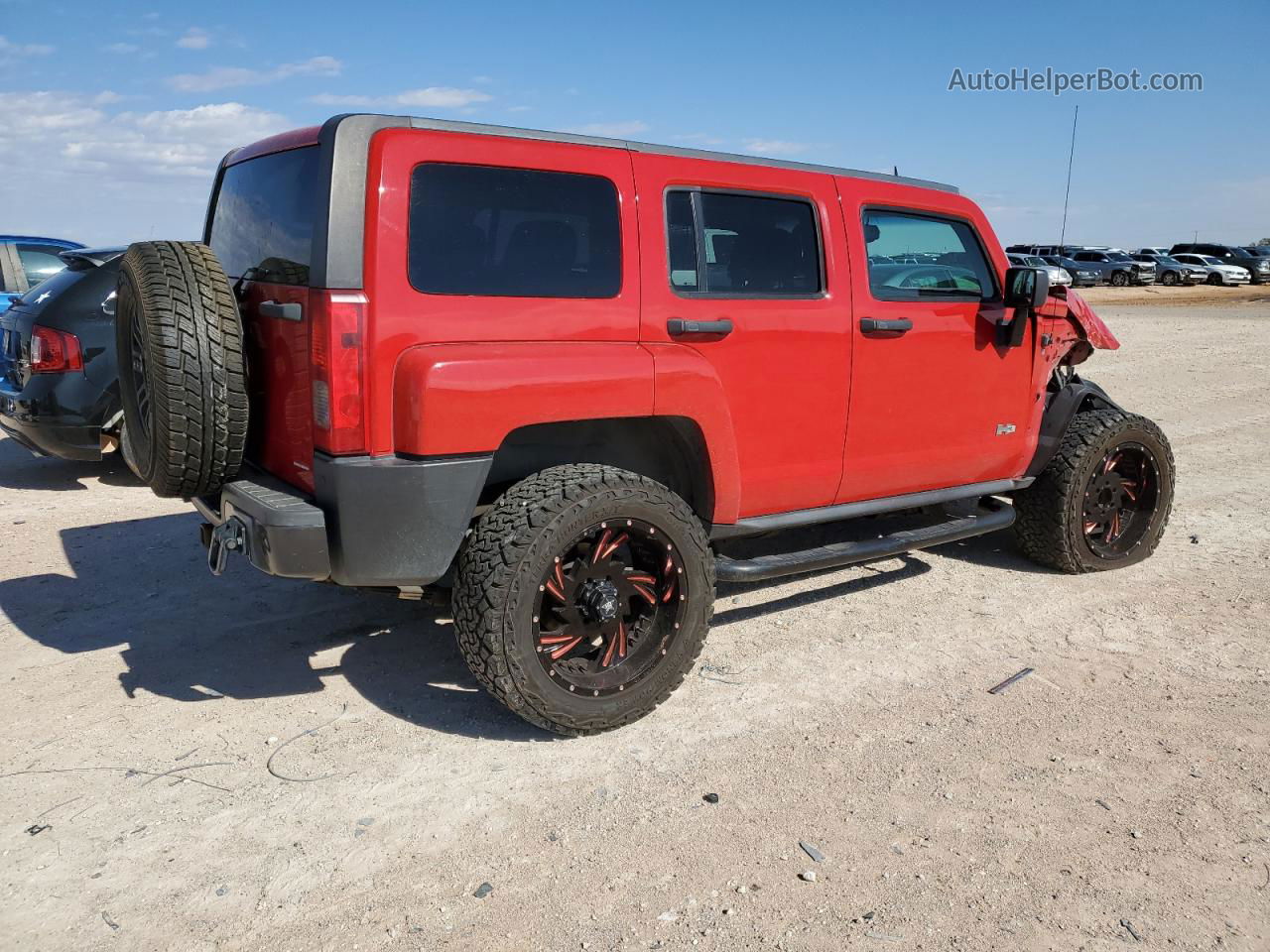 2007 Hummer H3  Красный vin: 5GTDN13E278169201