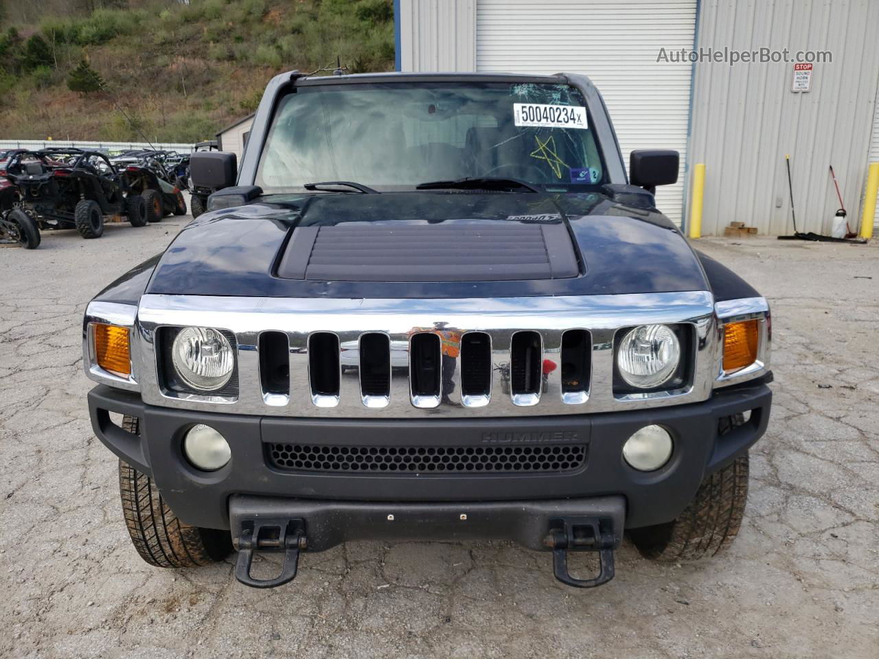 2007 Hummer H3  Black vin: 5GTDN13E278182269