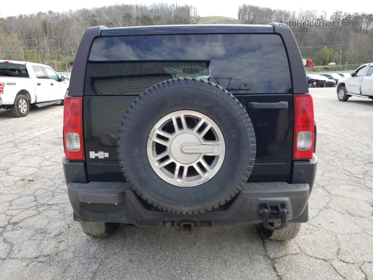 2007 Hummer H3  Black vin: 5GTDN13E278182269