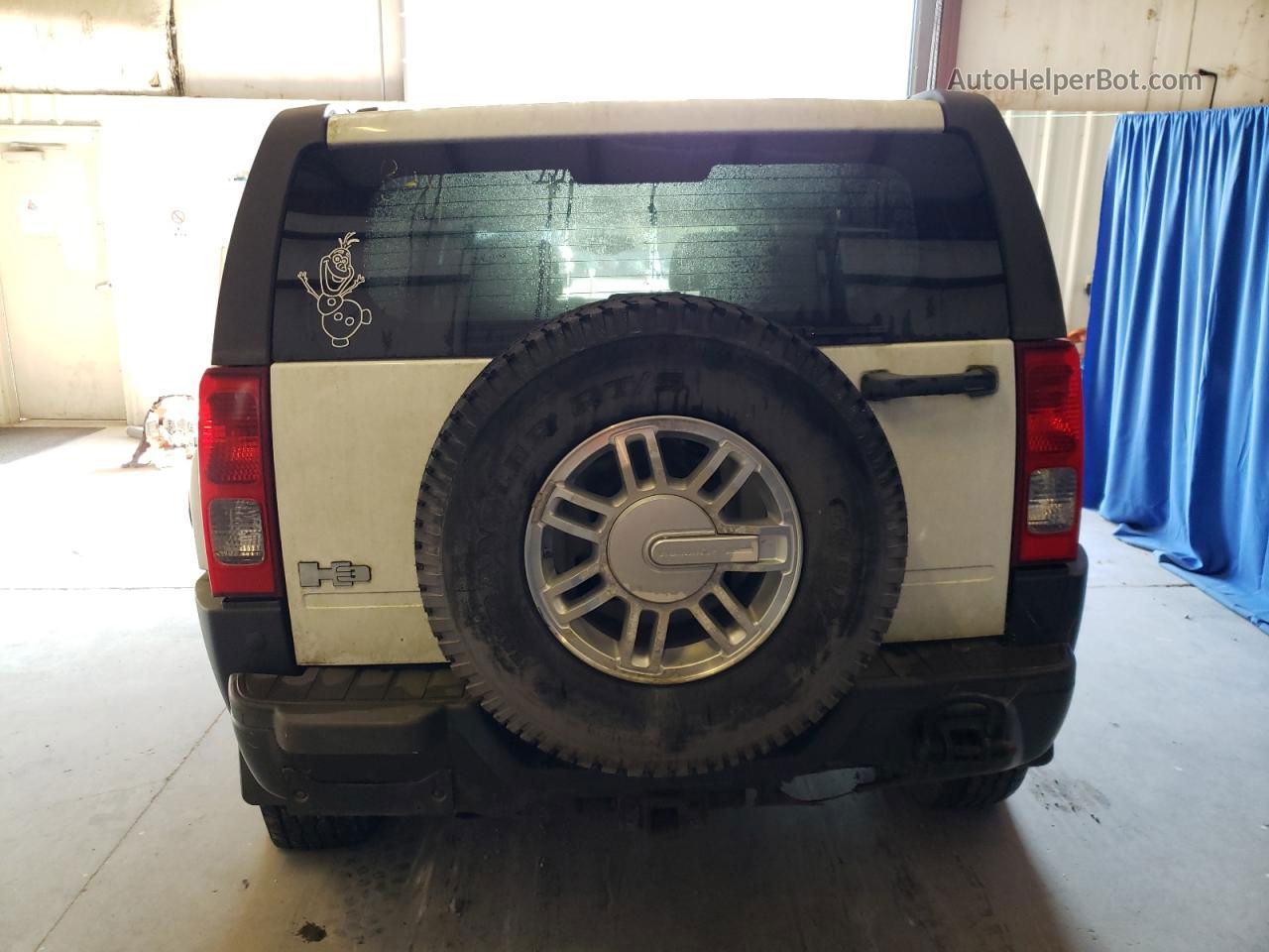 2007 Hummer H3  White vin: 5GTDN13E278184555