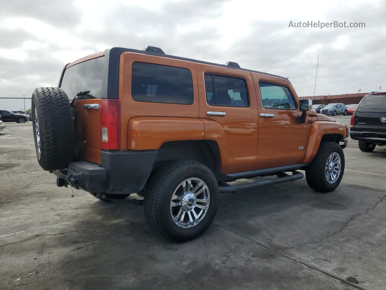 2007 Hummer H3  Orange vin: 5GTDN13E278186189