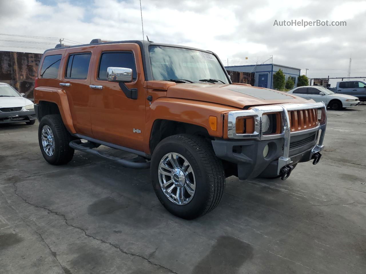 2007 Hummer H3  Orange vin: 5GTDN13E278186189