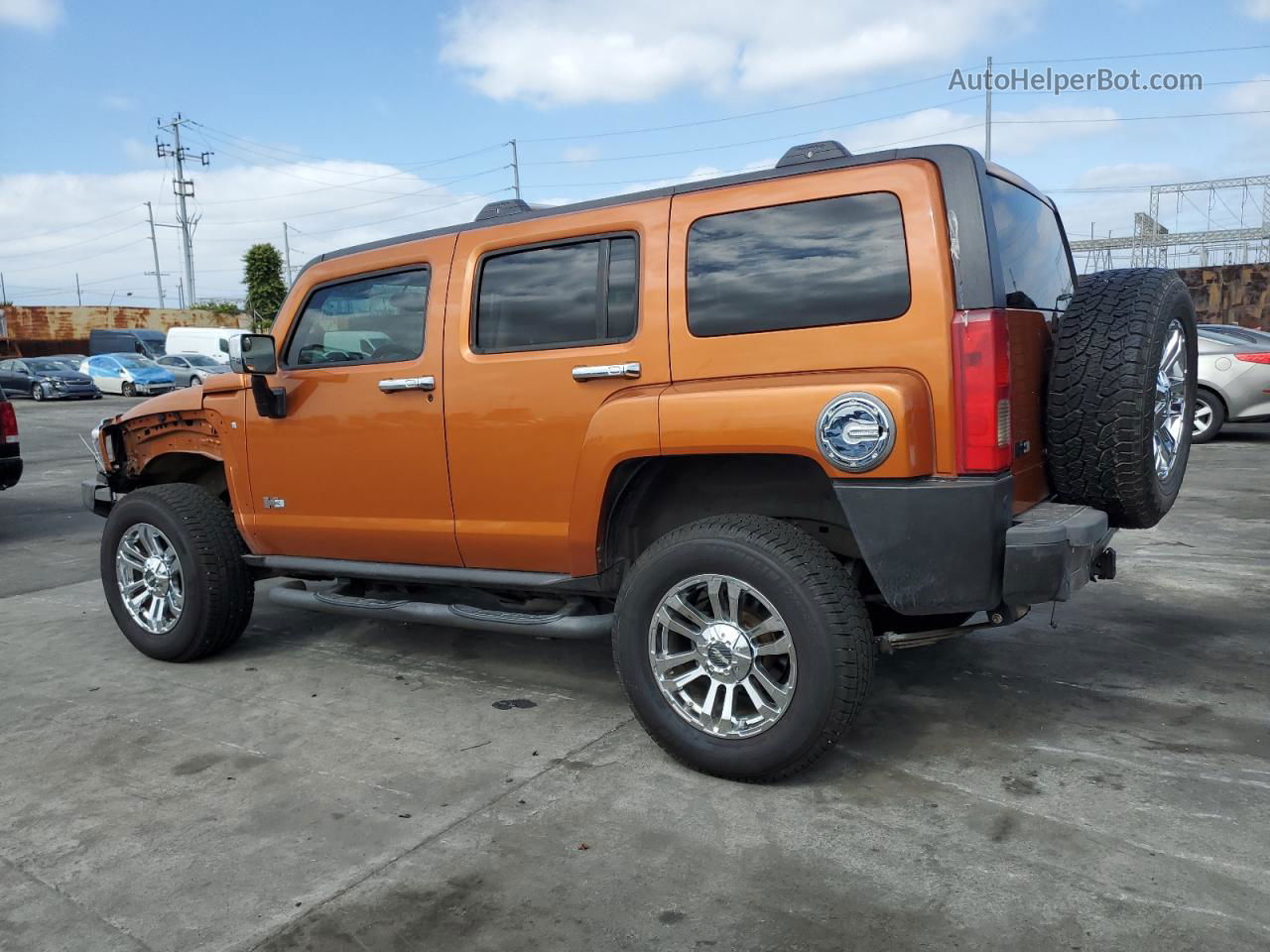 2007 Hummer H3  Orange vin: 5GTDN13E278186189