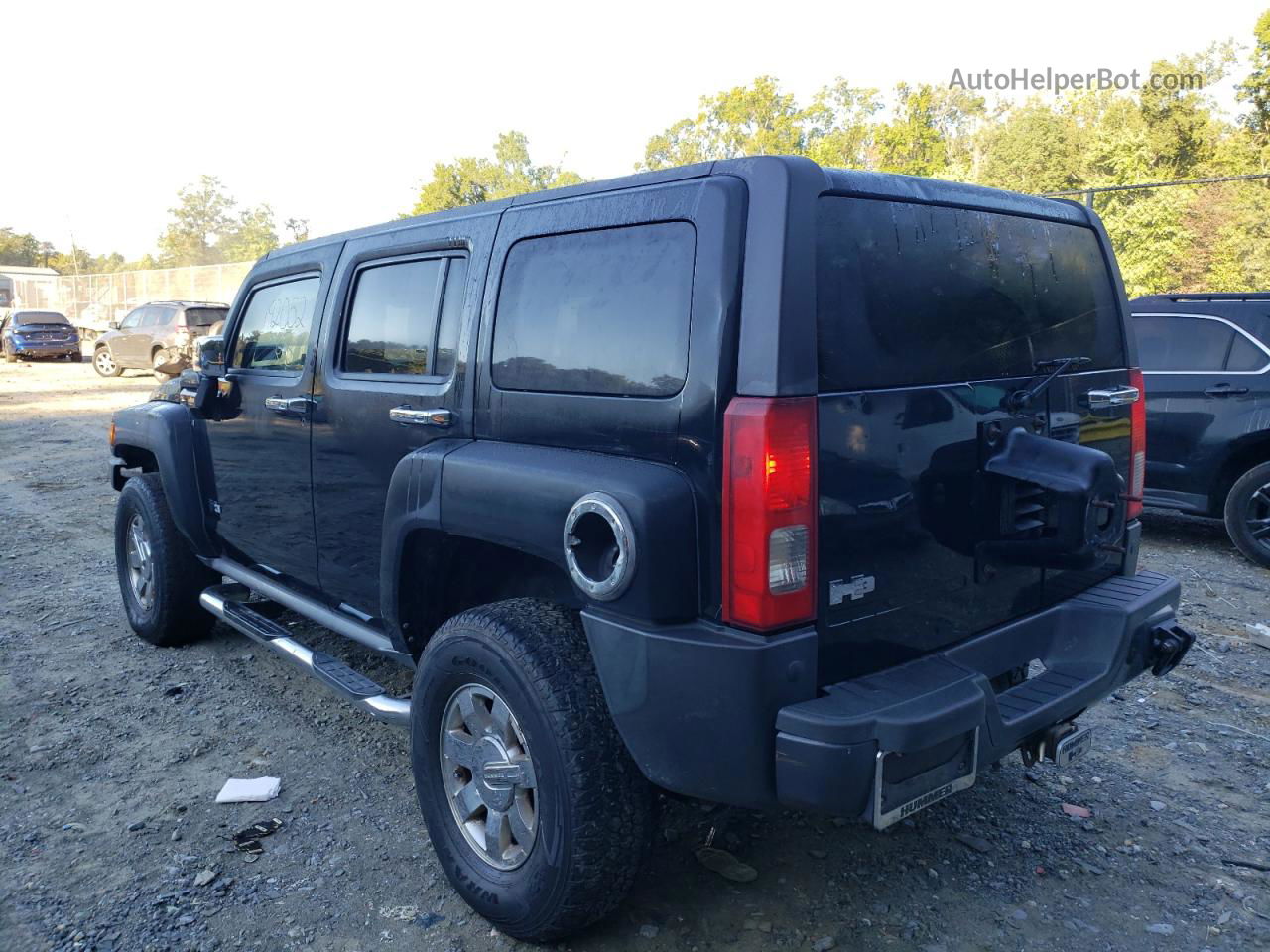 2007 Hummer H3  Black vin: 5GTDN13E278196883