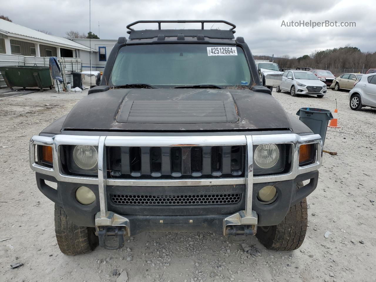 2007 Hummer H3  Black vin: 5GTDN13E278205856