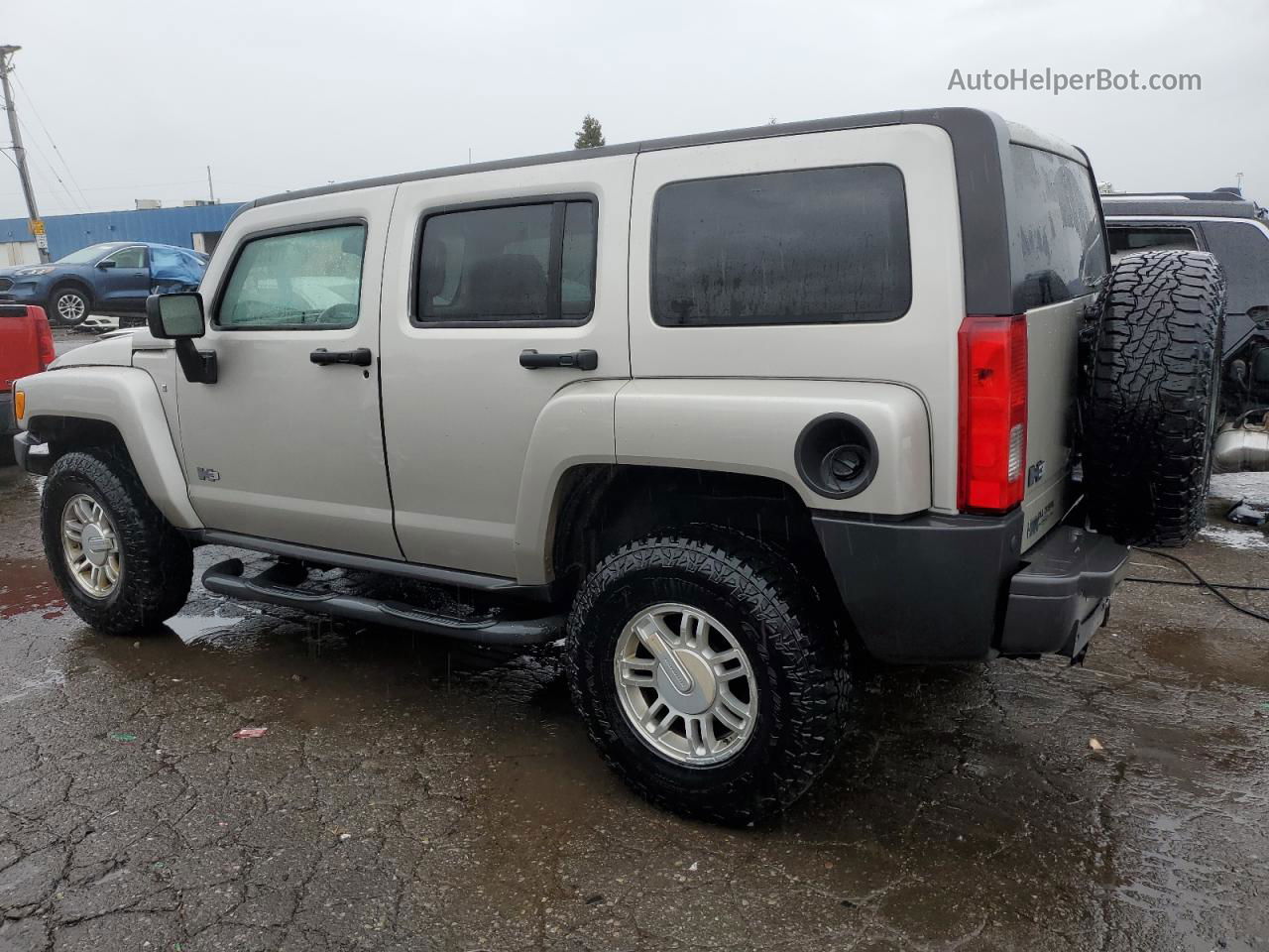 2007 Hummer H3  Silver vin: 5GTDN13E278207106