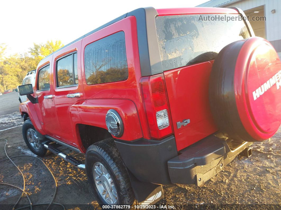 2007 Hummer H3 Suv Red vin: 5GTDN13E278209325