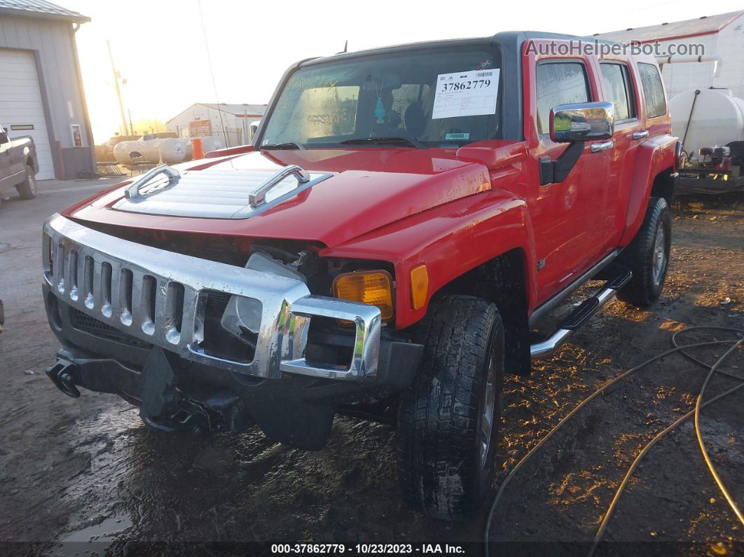 2007 Hummer H3 Suv Red vin: 5GTDN13E278209325