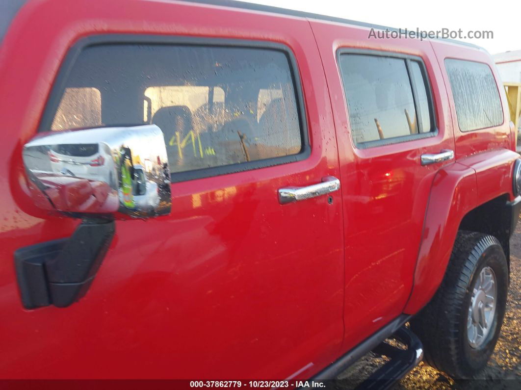 2007 Hummer H3 Suv Red vin: 5GTDN13E278209325