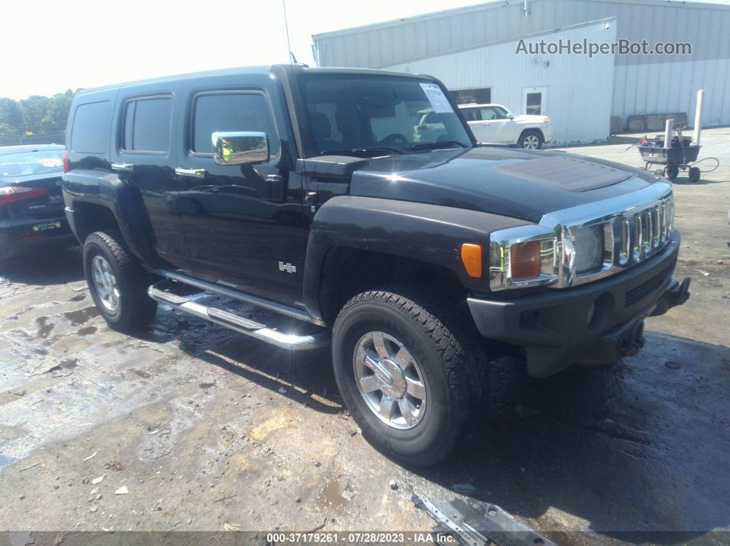 2007 Hummer H3 Suv Black vin: 5GTDN13E278229638