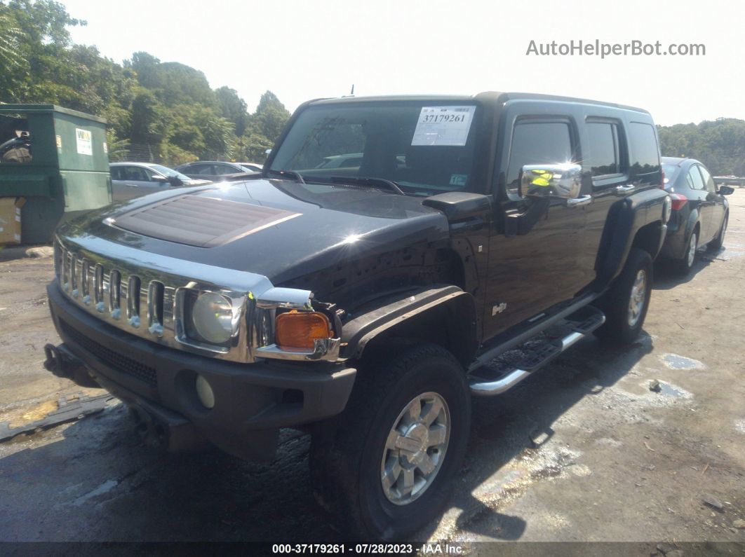 2007 Hummer H3 Suv Черный vin: 5GTDN13E278229638