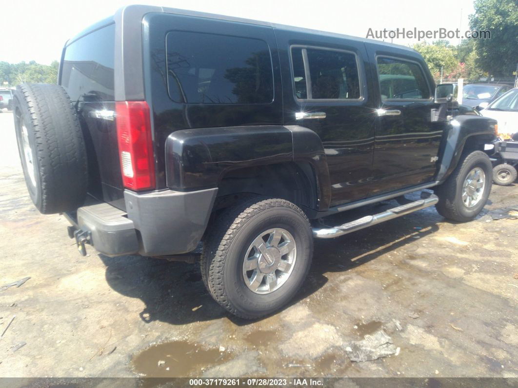 2007 Hummer H3 Suv Black vin: 5GTDN13E278229638