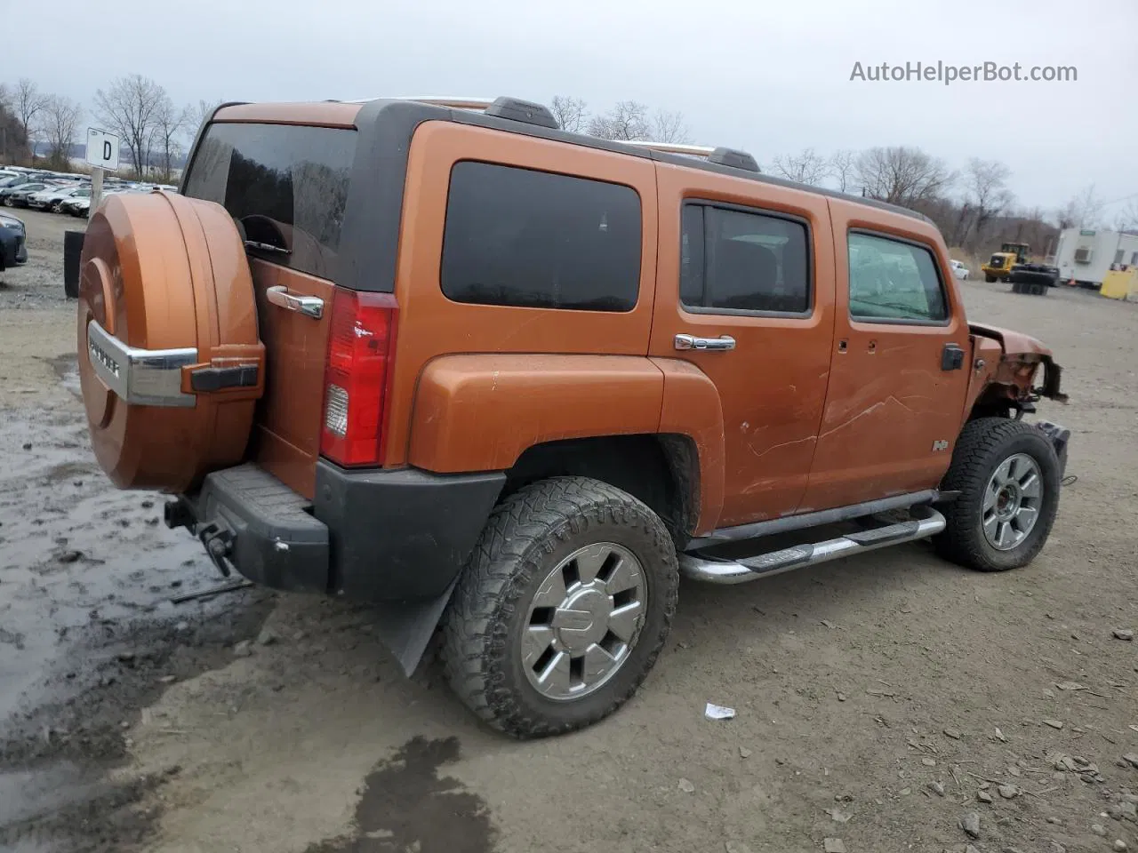 2007 Hummer H3  Orange vin: 5GTDN13E278230384