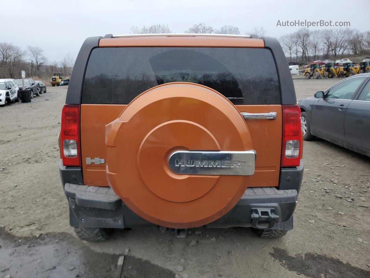 2007 Hummer H3  Orange vin: 5GTDN13E278230384