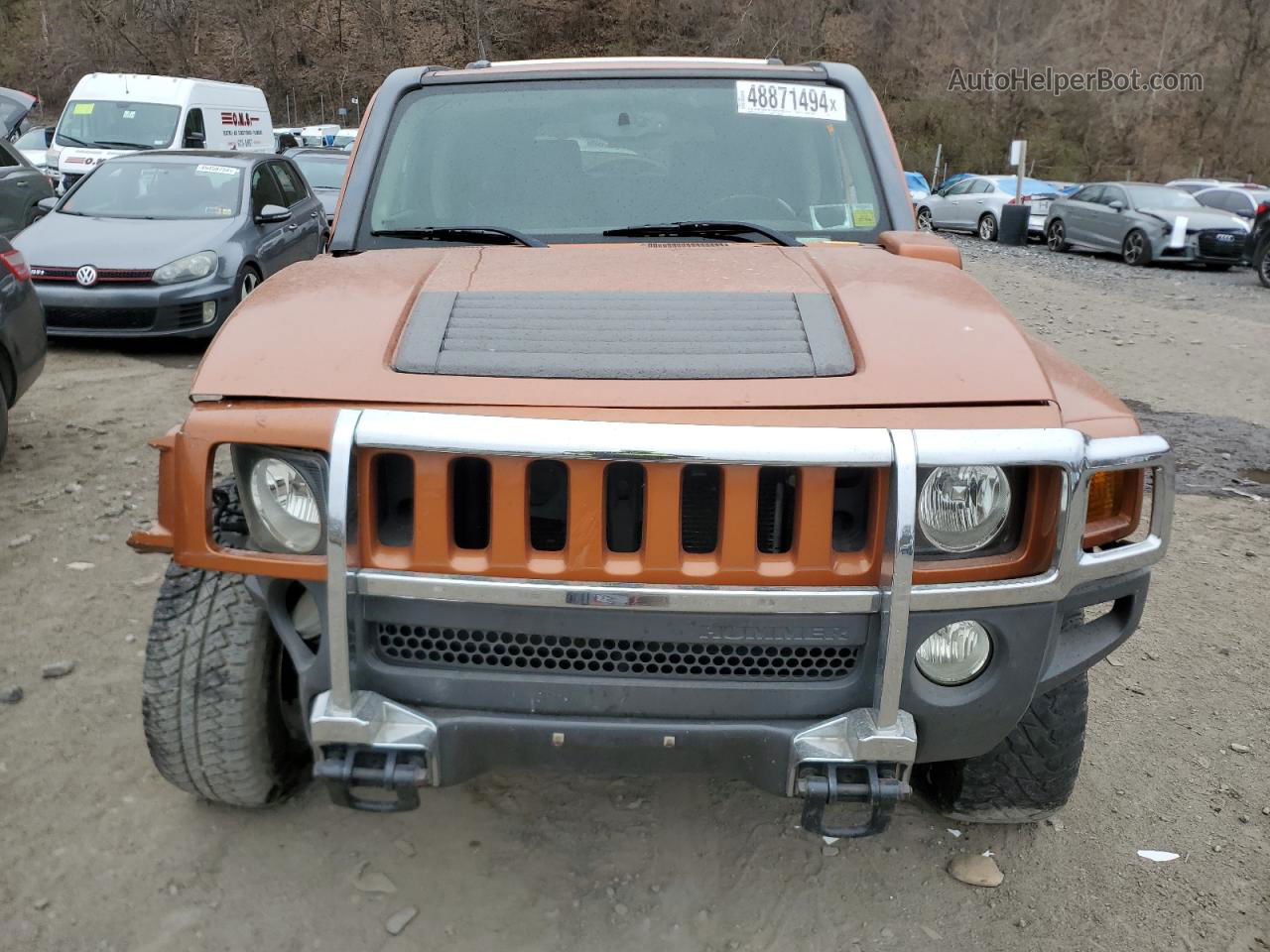 2007 Hummer H3  Orange vin: 5GTDN13E278230384