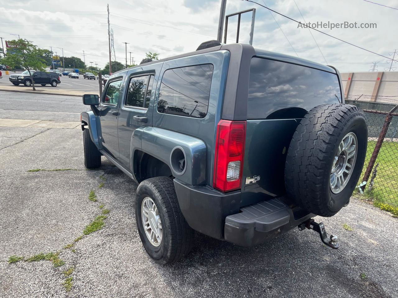 2007 Hummer H3  Blue vin: 5GTDN13E378101277