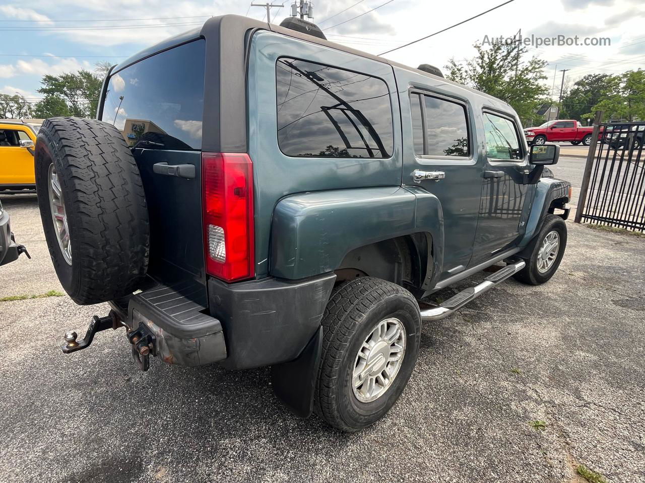 2007 Hummer H3  Blue vin: 5GTDN13E378101277