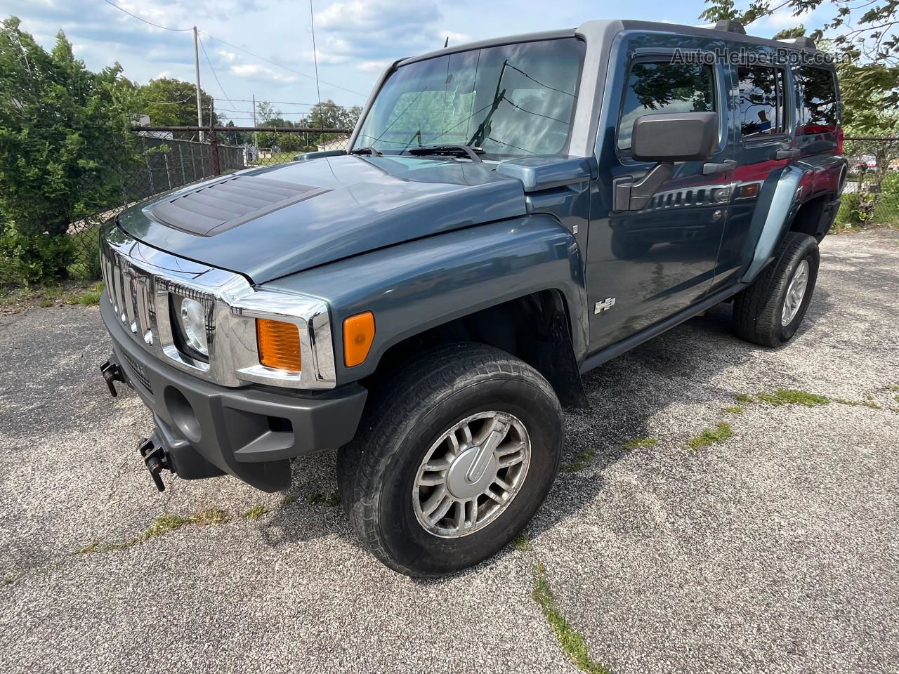 2007 Hummer H3  Blue vin: 5GTDN13E378101277