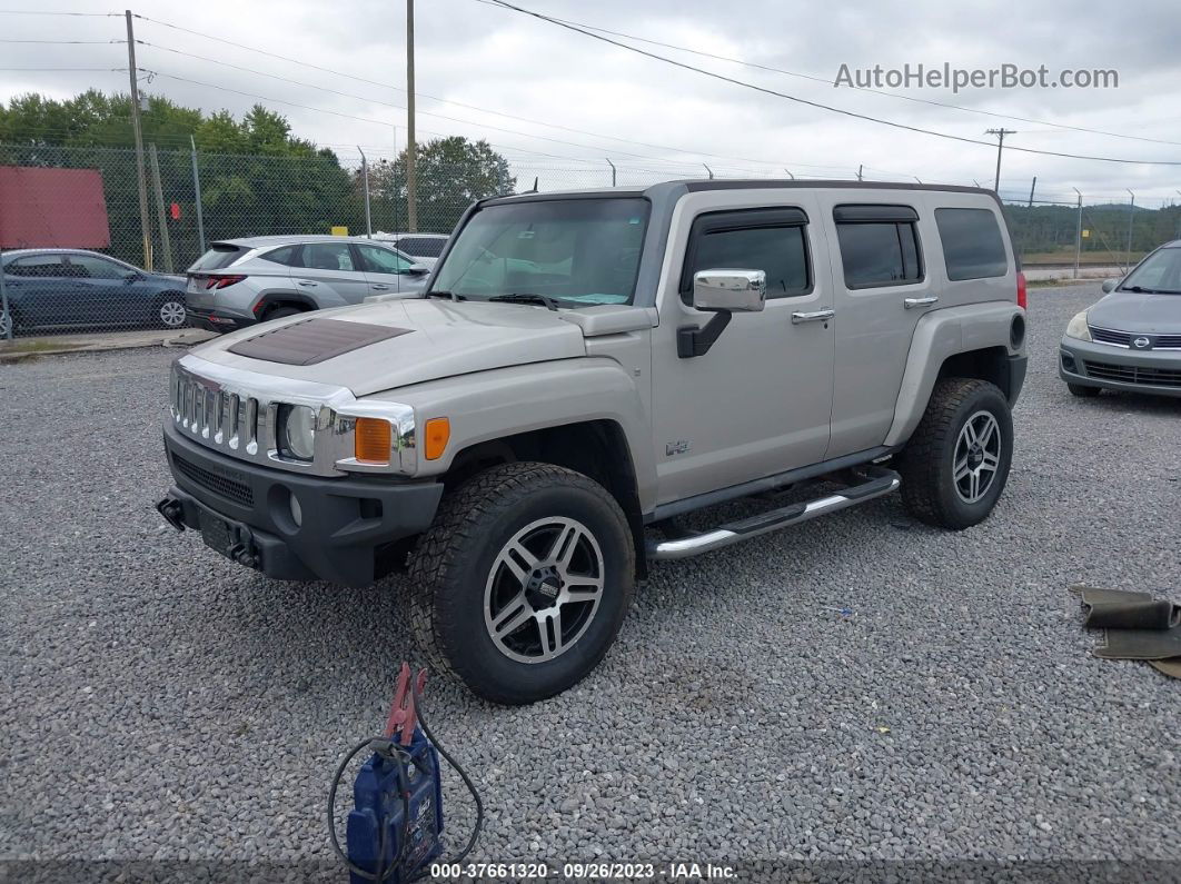 2007 Hummer H3 Suv Pewter vin: 5GTDN13E378112294