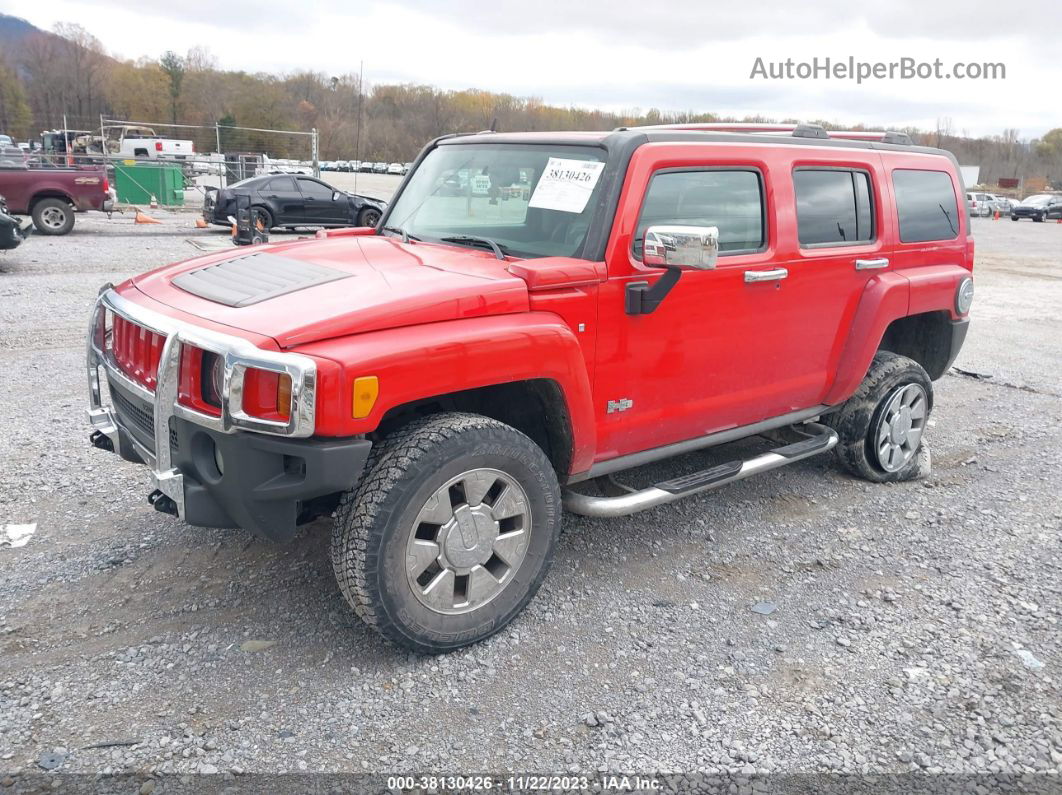 2007 Hummer H3 Suv Red vin: 5GTDN13E378153492