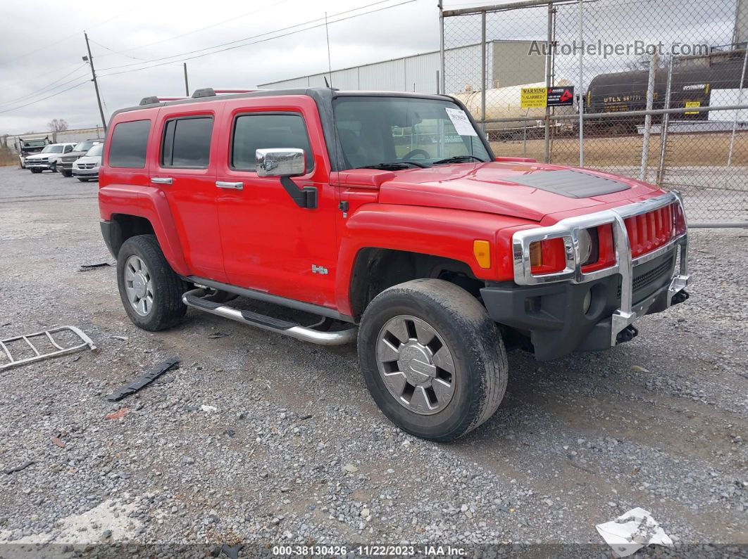 2007 Hummer H3 Suv Red vin: 5GTDN13E378153492