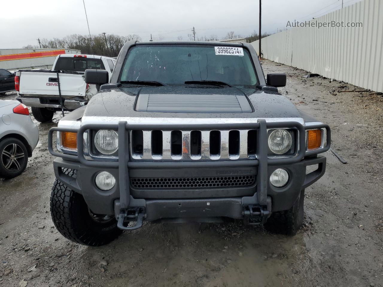 2007 Hummer H3  Черный vin: 5GTDN13E378156747