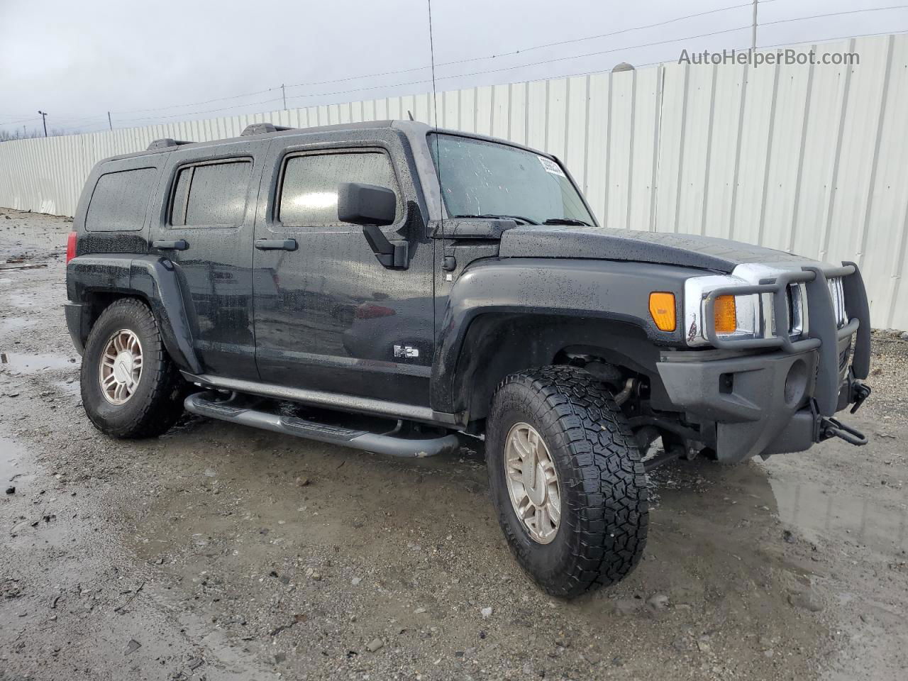 2007 Hummer H3  Black vin: 5GTDN13E378156747