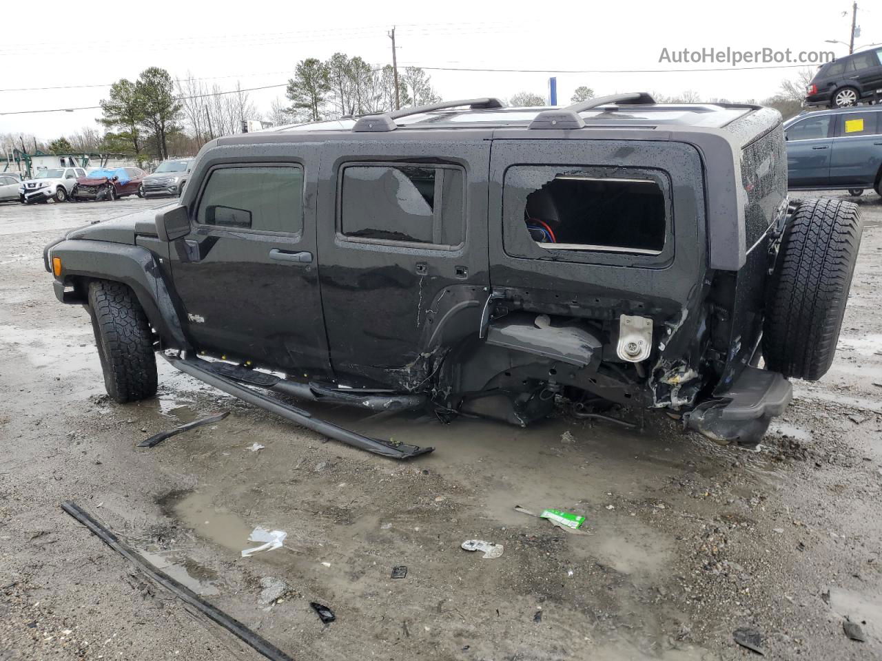 2007 Hummer H3  Black vin: 5GTDN13E378156747