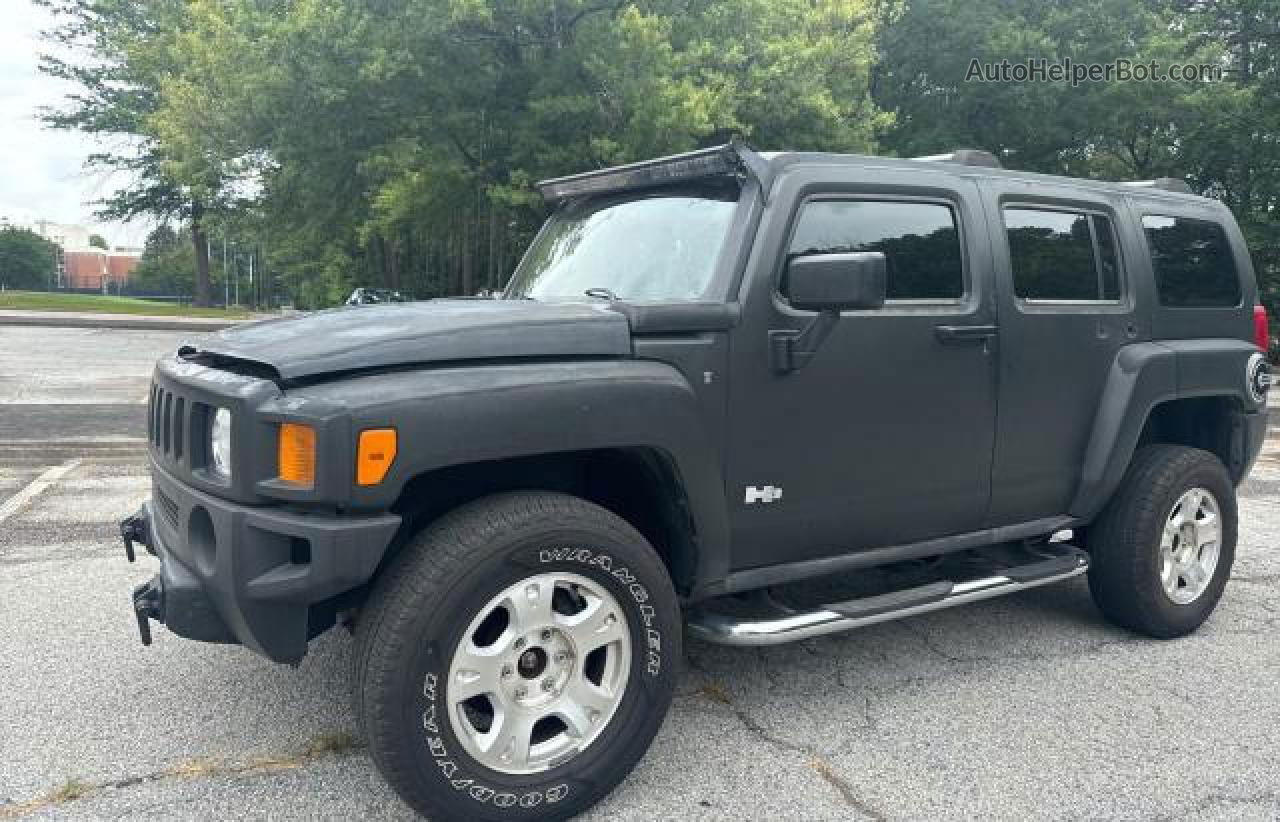 2007 Hummer H3  Black vin: 5GTDN13E378173385