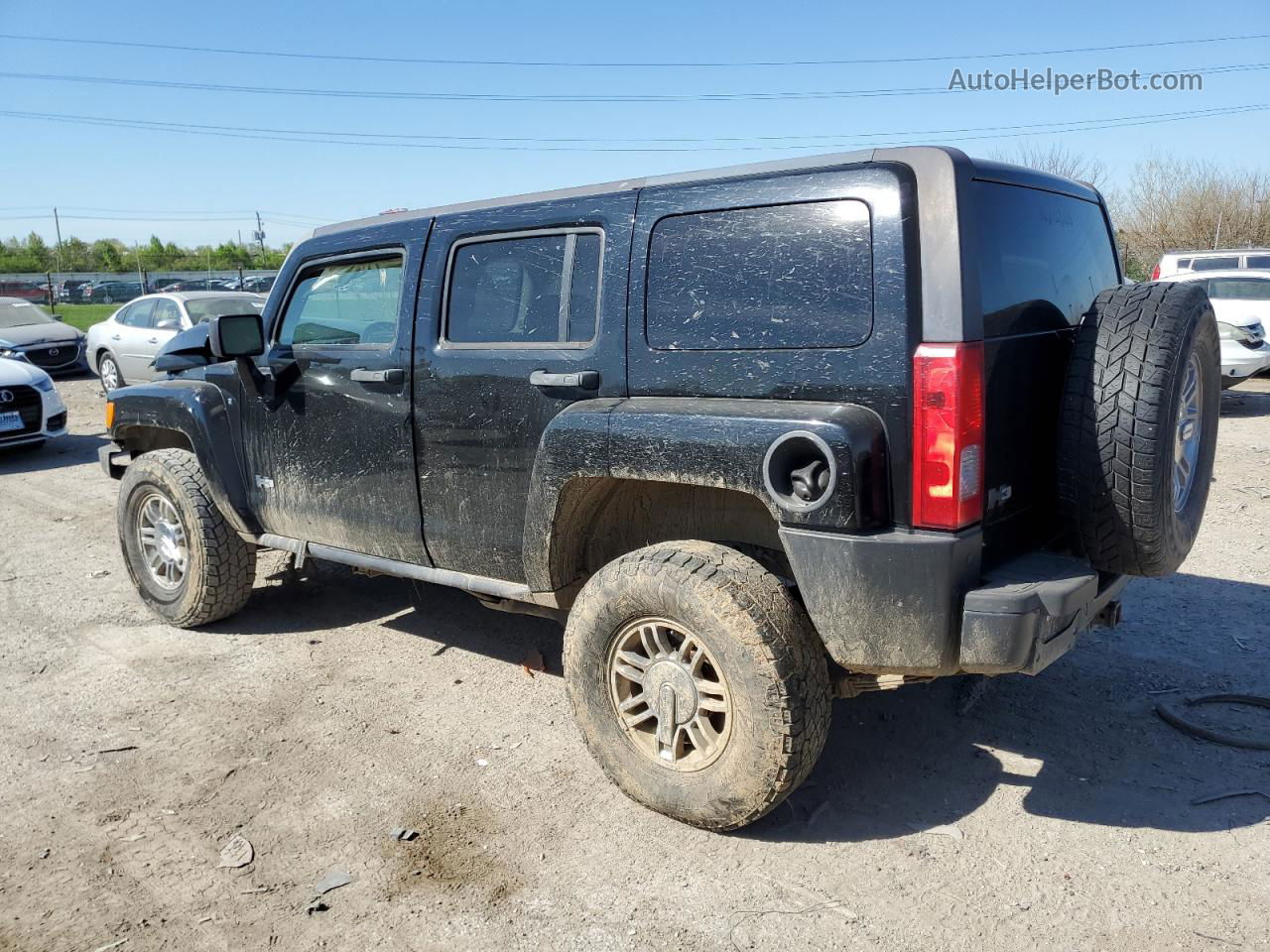 2007 Hummer H3  Black vin: 5GTDN13E378177694