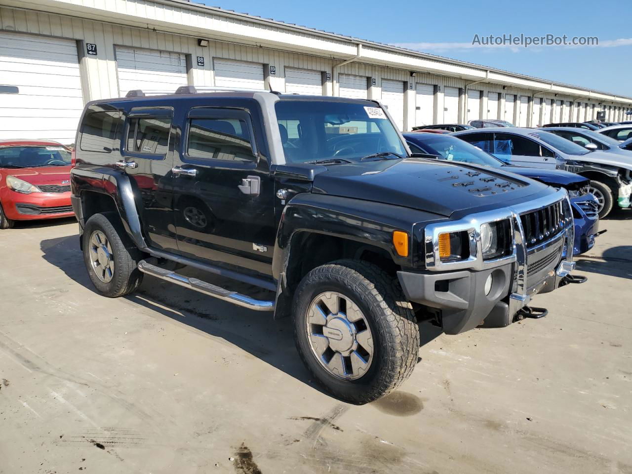 2007 Hummer H3  Черный vin: 5GTDN13E378183771